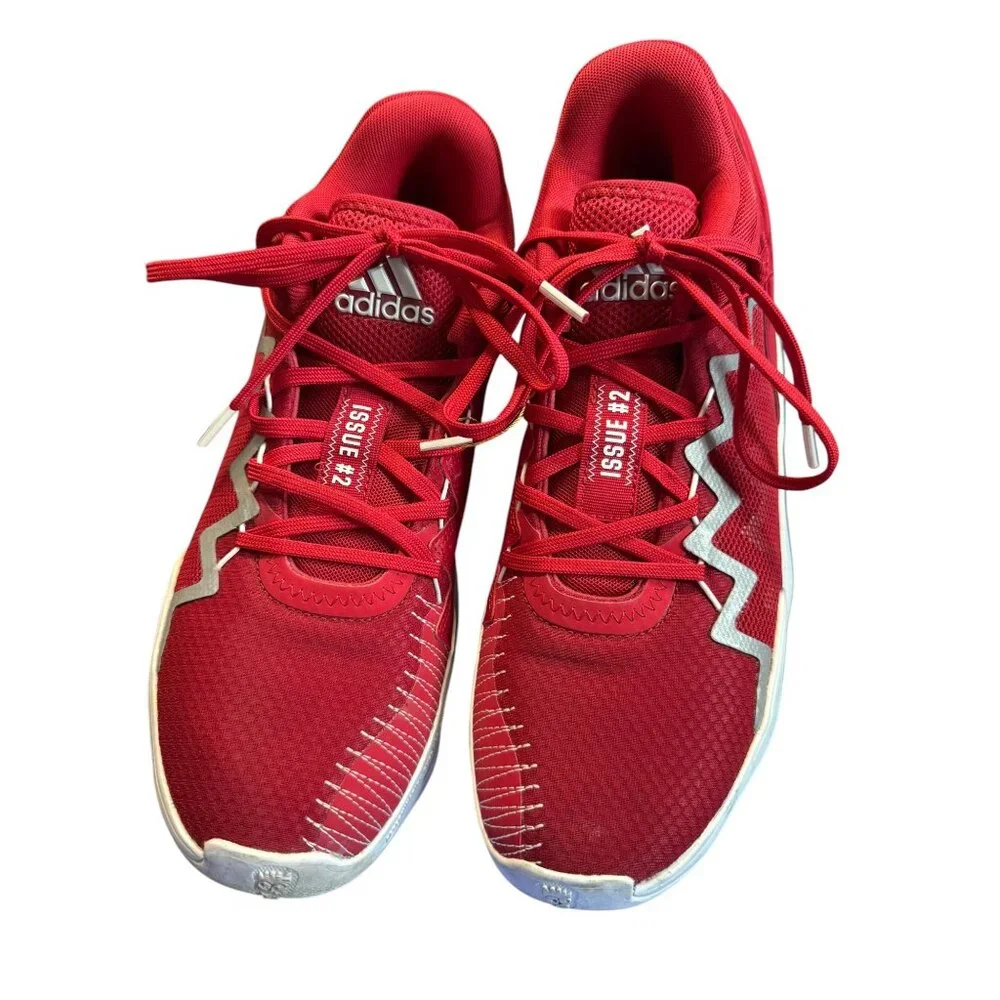 Adidas‎ D.O.N. Issue 2 Red/White Men's Basketball Sneaker Size 10.5